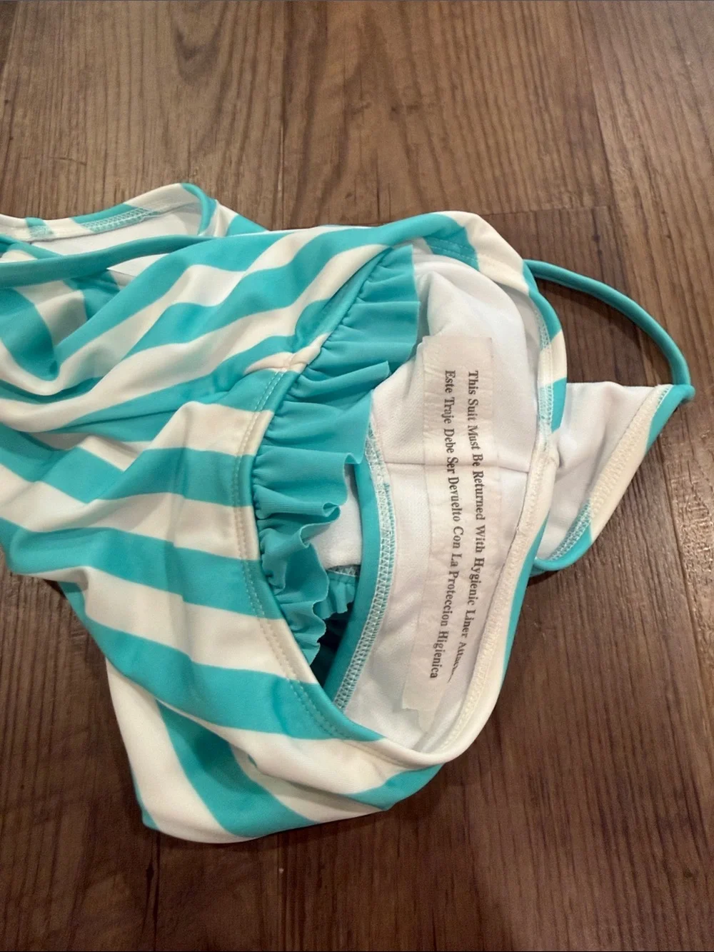NWOT Cat & Jack striped swimsuit Girls 10/12